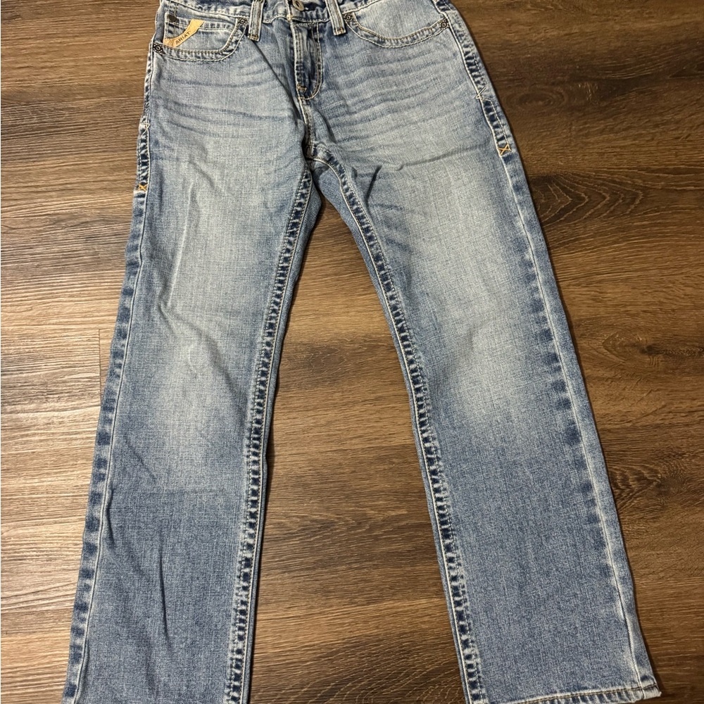 Ariat Men's Relaxed Fit Light Blue Jeans - Picture 2 of 2